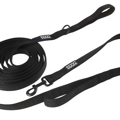DOOG Neoprene Dog Training Leash BLACK - Extra Long